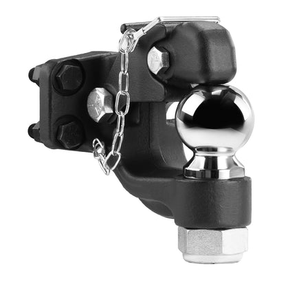 Pintle Hitch 2-5/16" Mount Hitch Ball för 2,5"-3" Lunette Ring 20000 lbs