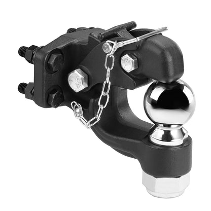 Pintle Hitch 2-5/16" Mount Hitch Ball för 2,5"-3" Lunette Ring 20000 lbs