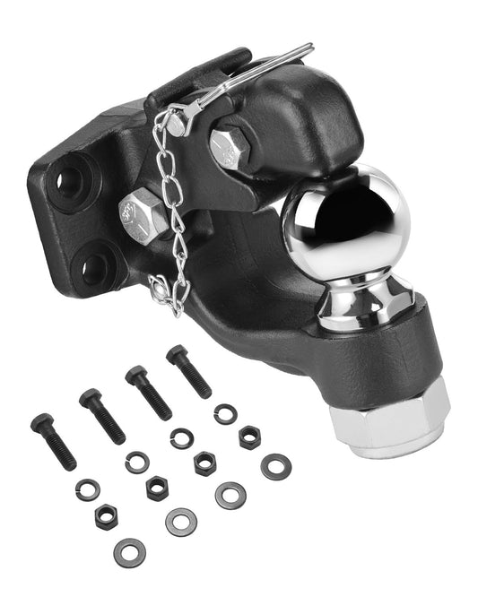 Pintle Hitch 2-5/16" Mount Hitch Ball för 2,5"-3" Lunette Ring 30000 lbs
