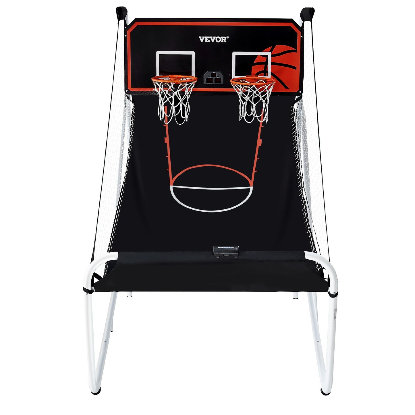 Hopfällbar inomhus Double Shot Basket Arcade Game 2 Player 5 Balls