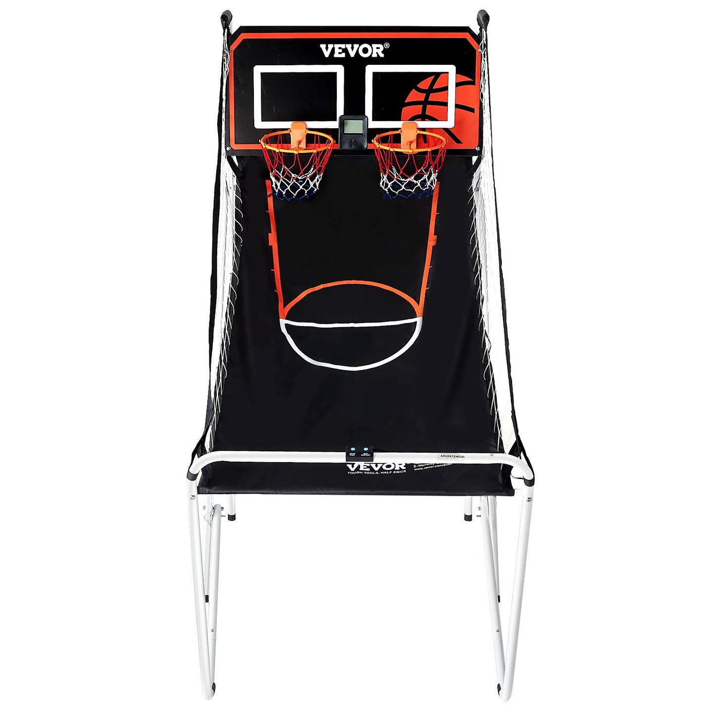 Hopfällbar inomhus Double Shot Basket Arcade Game 2 Player 4 Balls