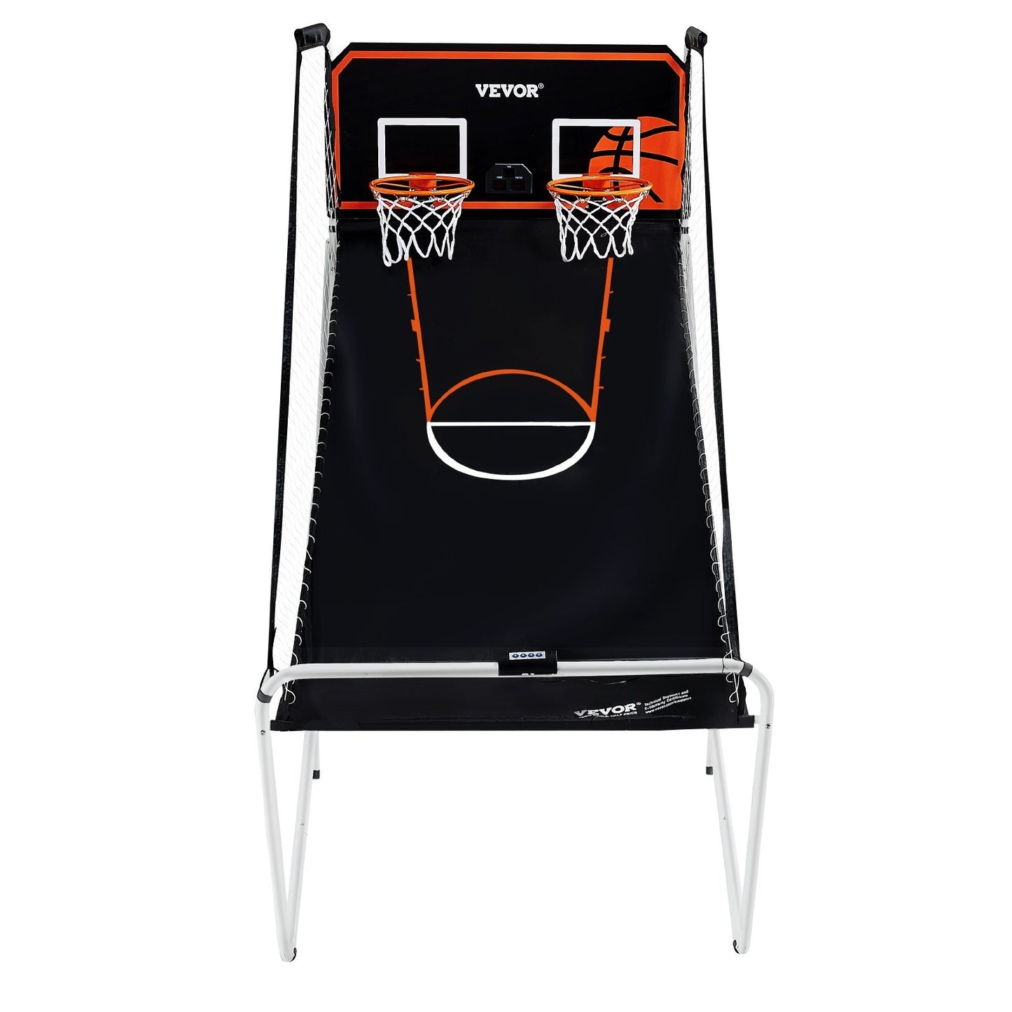Hopfällbar inomhus Double Shot Basket Arcade Game 2 Player 4 Balls
