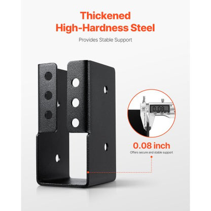 12 Stück Balkenhalterungen für 49 x 92 mm Balken, verdeckte Balkenhalterung