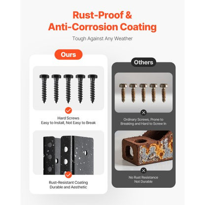 12 Stück Balkenhalterungen für 49 x 92 mm Balken, verdeckte Balkenhalterung