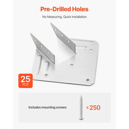 Hurricane-stag för takstolar, innermått 5,31x1,57x2,48 tum/135x40x63 mm, 25 st