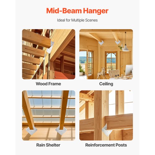 Hurricane-stag för takstolar, innermått 5,31x1,57x2,48 tum/135x40x63 mm, 25 st