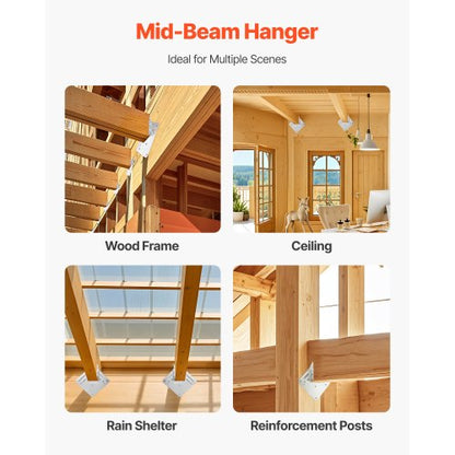 Hurricane-stag för takstolar, innermått 5,31x1,57x2,48 tum/135x40x63 mm, 25 st