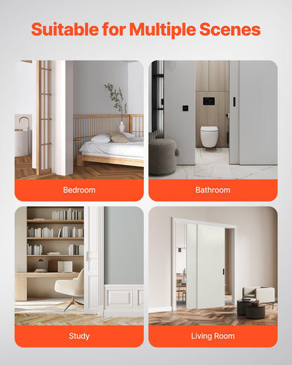 Bypass Door Hardware 4ft Bypass Closet Door Track Kit for 2-Door System