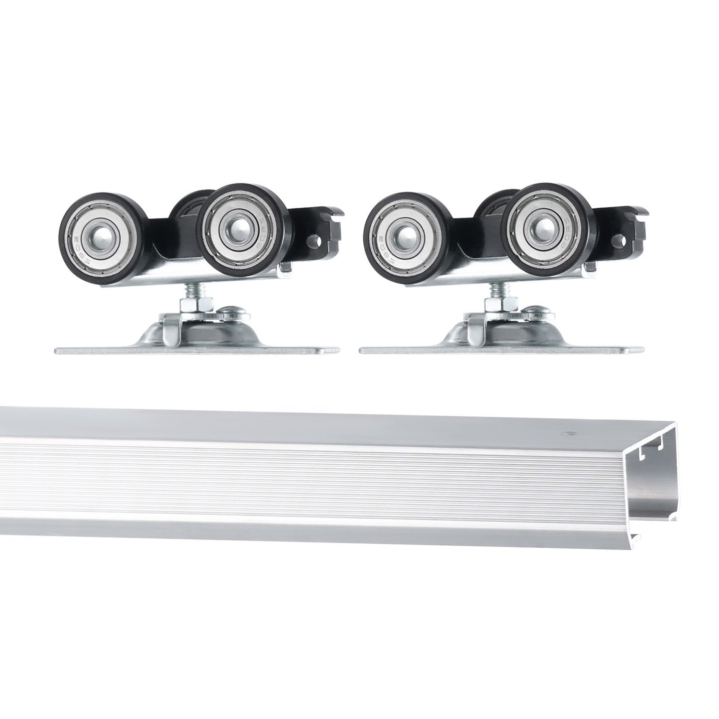 Pocket Door Track Kit 6 ft Heavy Duty Pocket Door Hardware Kit 3 Wheels