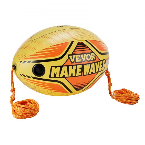 Booster Ball, Towable Tube Rope Performance Ball, Thickened PVC Inflatable Booster Balls for Boating and Water Sports - with High Tensile Strength Rope and Speed Safety Valve