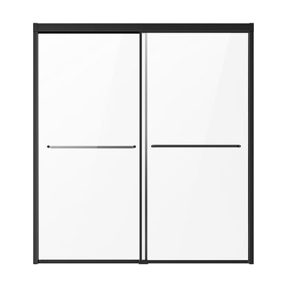 Badkarsduschdörr 50-60 tum B x 60 tum H Halvramlös bypass-badkarsdörr