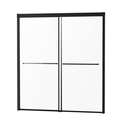 Badkarsduschdörr 50-60 tum B x 60 tum H Halvramlös bypass-badkarsdörr