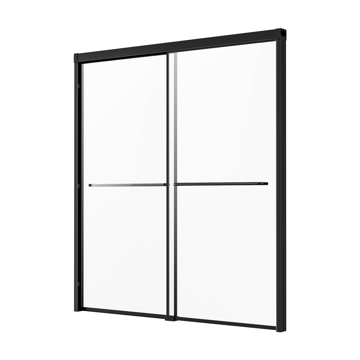 Badkarsduschdörr 50-60 tum B x 60 tum H Halvramlös bypass-badkarsdörr