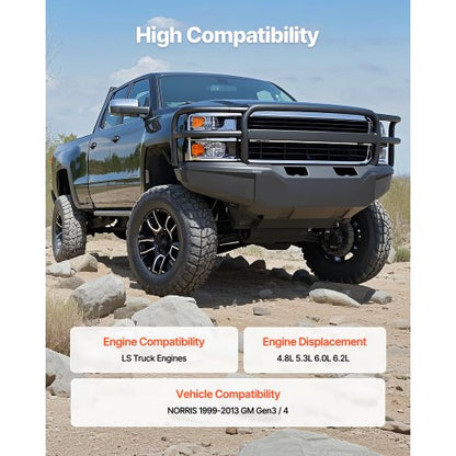 LS Truck Nockenbremsen-Kit mit Stößelstangen, Federn und Dichtungen 1999-2013 GM Gen3/4 Norris