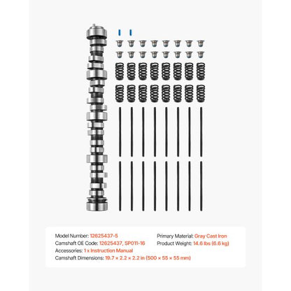 LS Truck Nockenbremsen-Kit mit Stößelstangen, Federn und Dichtungen 1999-2013 GM Gen3/4 Norris