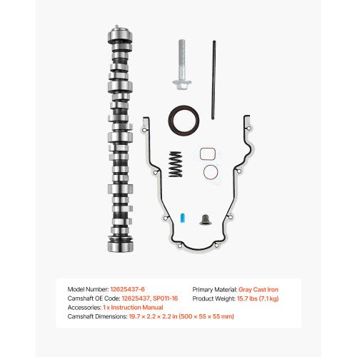 LS Truck Nockenwellensatz mit Nockenwellendichtung, Stößelstangen 1999-2013 GM Gen3/4 Norris