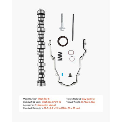LS Truck Nockenwellensatz mit Nockenwellendichtung, Stößelstangen 1999-2013 GM Gen3/4 Norris