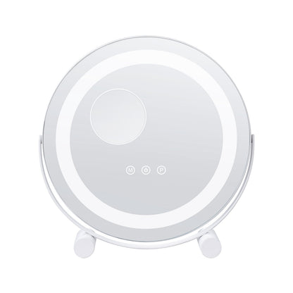 12-Zoll-Schminkspiegel mit LED-Beleuchtung, rund, mit Smart Touch fürs Schlafzimmer