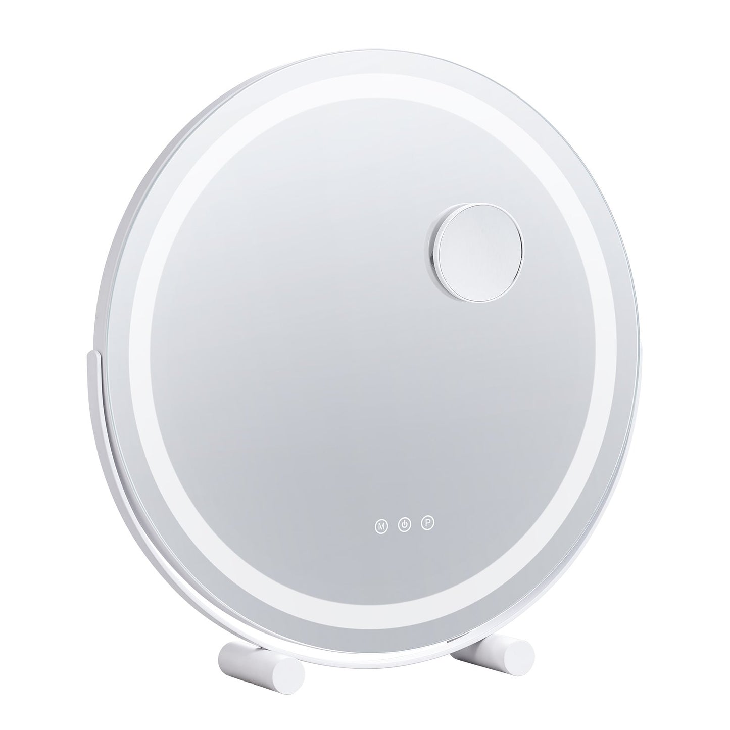 20-Zoll-Schminkspiegel mit LED-Beleuchtung, rund, mit Smart Touch fürs Schlafzimmer