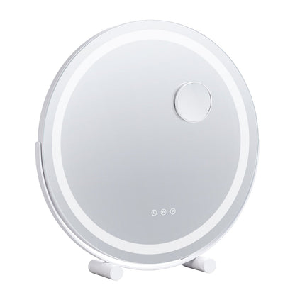 20-Zoll-Schminkspiegel mit LED-Beleuchtung, rund, mit Smart Touch fürs Schlafzimmer