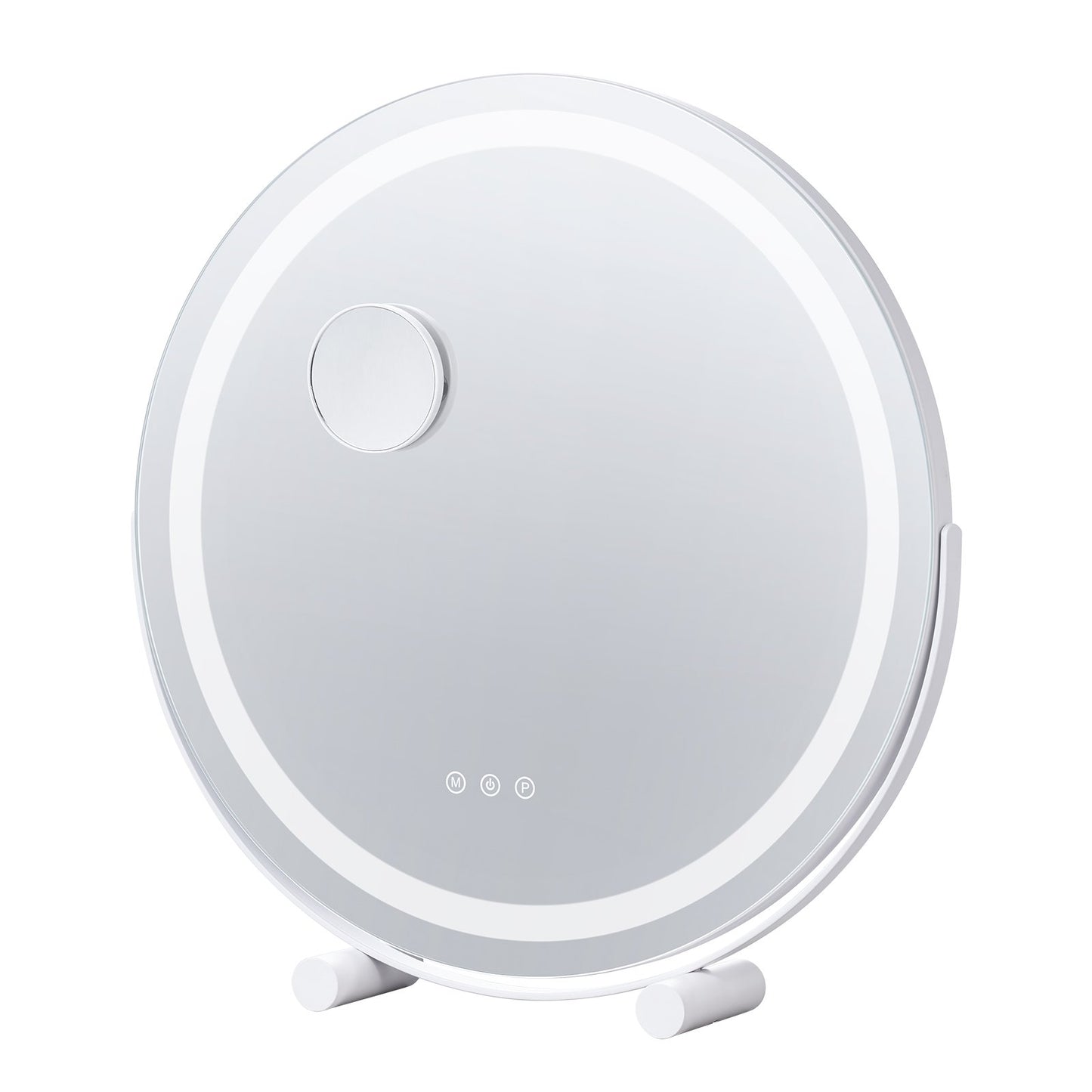 20-Zoll-Schminkspiegel mit LED-Beleuchtung, rund, mit Smart Touch fürs Schlafzimmer