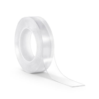 Double Sided Tape Heavy Duty, 16 ft Long Nano Mounting Tape, Strong Adhesive & Reusable, Clear Two Sided Wall Tape, Removable Poster Picture Hanging Strips for Home, Office, Car, Outdoor Use