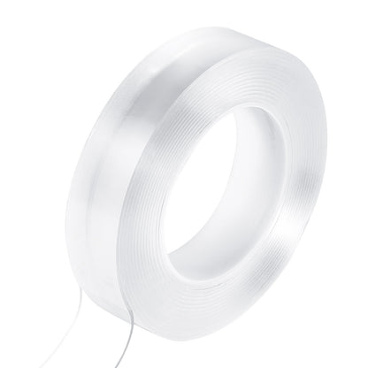 Double Sided Tape Heavy Duty, 16 ft Long Nano Mounting Tape, Strong Adhesive & Reusable, Clear Two Sided Wall Tape, Removable Poster Picture Hanging Strips for Home, Office, Car, Outdoor Use