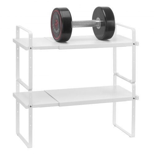 2-stufiges Schrank-Organizer-Regal, Bankregal, Gewürzregal aus Stahl | EU