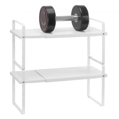 2-stufiges Schrank-Organizer-Regal, Bankregal, Gewürzregal aus Stahl | EU