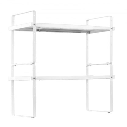 2-stufiges Schrank-Organizer-Regal, Bankregal, Gewürzregal aus Stahl | EU
