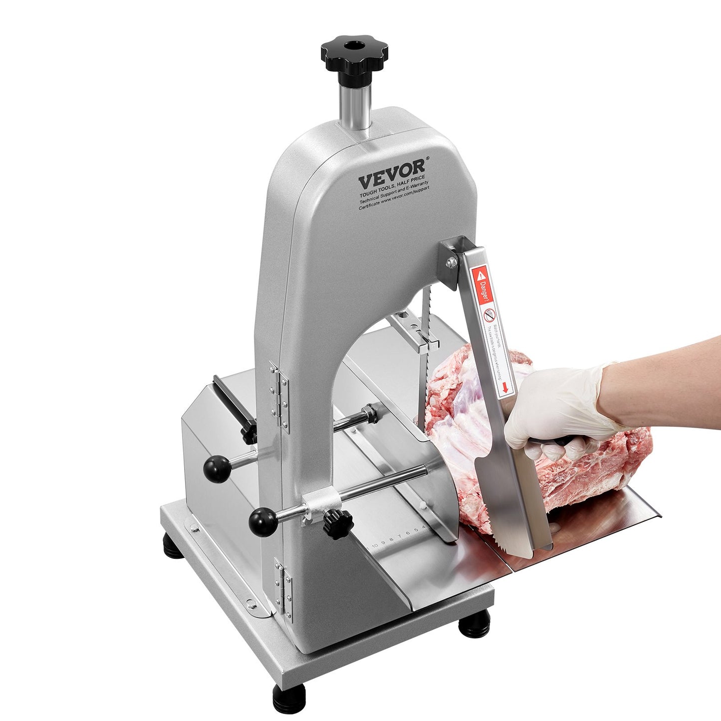 650W Commercial Electric Meat Band Saw Stainless Steel Bone Saw Machine