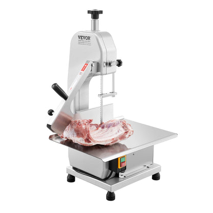 650W Commercial Electric Meat Band Saw Stainless Steel Bone Saw Machine