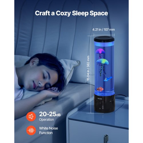 Sensorische Blasenröhrenlampe 16 ferngesteuerte farbige Wasserfischlampe