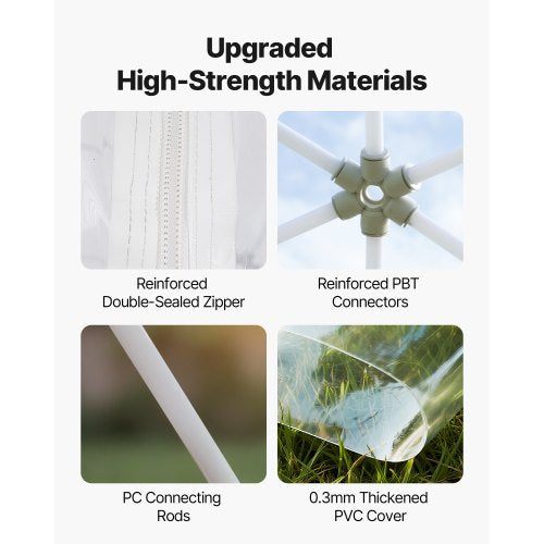 3,6 x 2,1 m Garten-Bubble-Zelt für 4-7 Personen im Freien, transparente geodätische Kuppel | EU