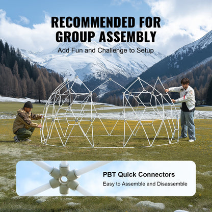9.5FT Kupolbubbeltält Utomhushus Campingskydd med genomskinligt fönster