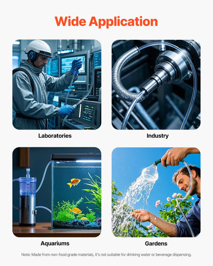 Clear Vinyl Tubing, 1/2" ID x 5/8" OD, 10FT Plastic PVC Tubing, Flexible and Cuttable Clear Hose, 1/16 in Wall Thickness, High-strength PVC Material for Aquarium Irrigation Swimming Pool Lab