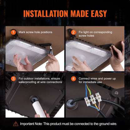 4er-Pack LED-Überdachungsleuchten, 80 W, 8800 lm, 5000 K, Tageslicht, Außenüberdachungsbeleuchtung