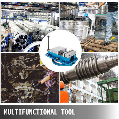 3 Inch Heavy Duty Milling Vise Bench Clamp Vise High Precision Clamping Vise 3 Inch Jaw Width with 360 Degree Swiveling Base CNC Vise