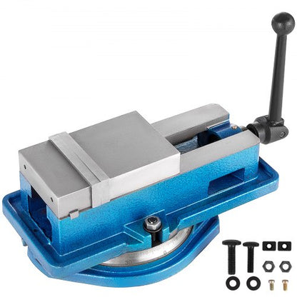 Milling Vise 4 Inch,Bench Clamp Vise High Precision Clamping,Mill Vise Ductile Iron Material with 360 Degree Swiveling Base