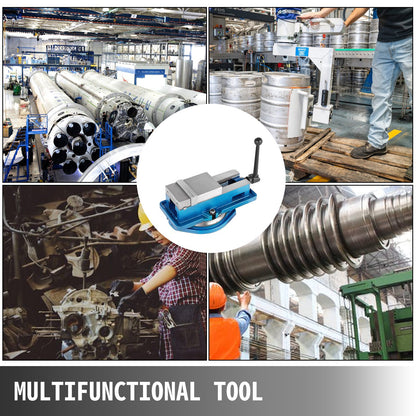 Milling Vise 4 Inch,Bench Clamp Vise High Precision Clamping,Mill Vise Ductile Iron Material with 360 Degree Swiveling Base