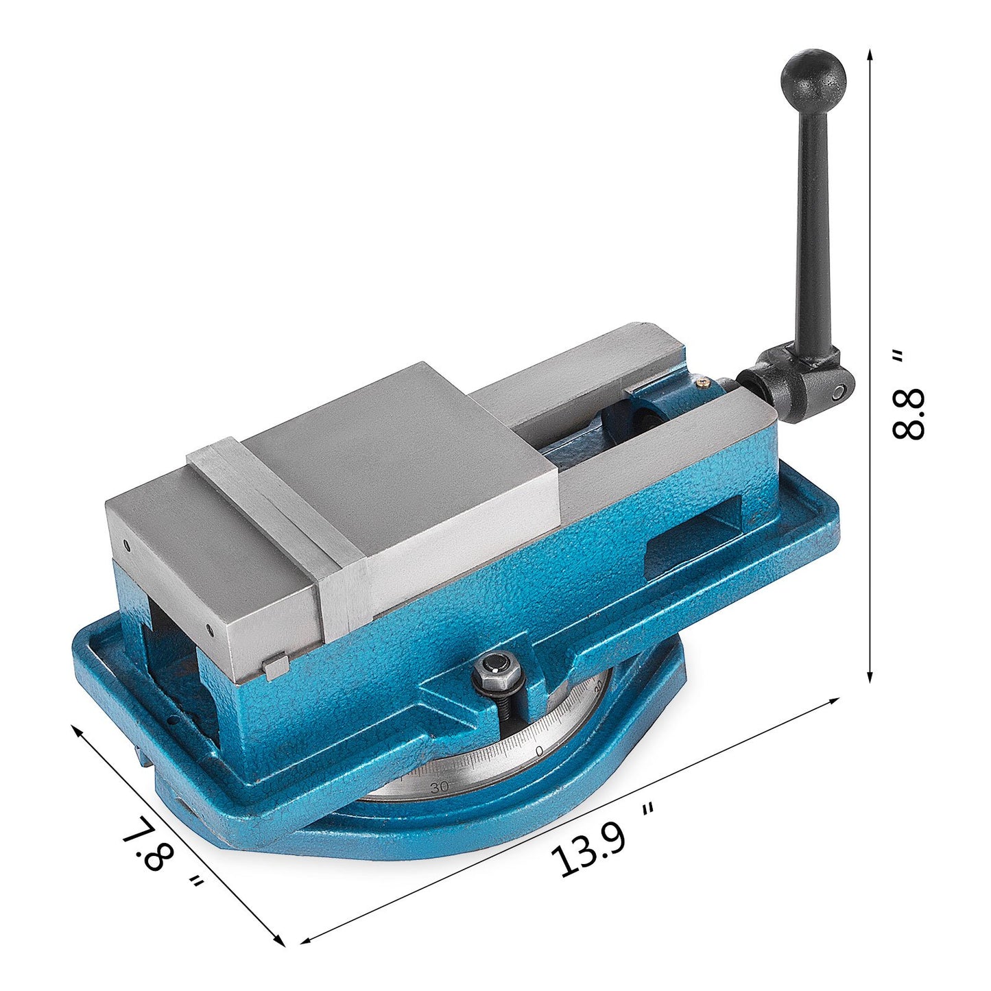 Milling Vise 4 Inch,Bench Clamp Vise High Precision Clamping,Mill Vise Ductile Iron Material with 360 Degree Swiveling Base