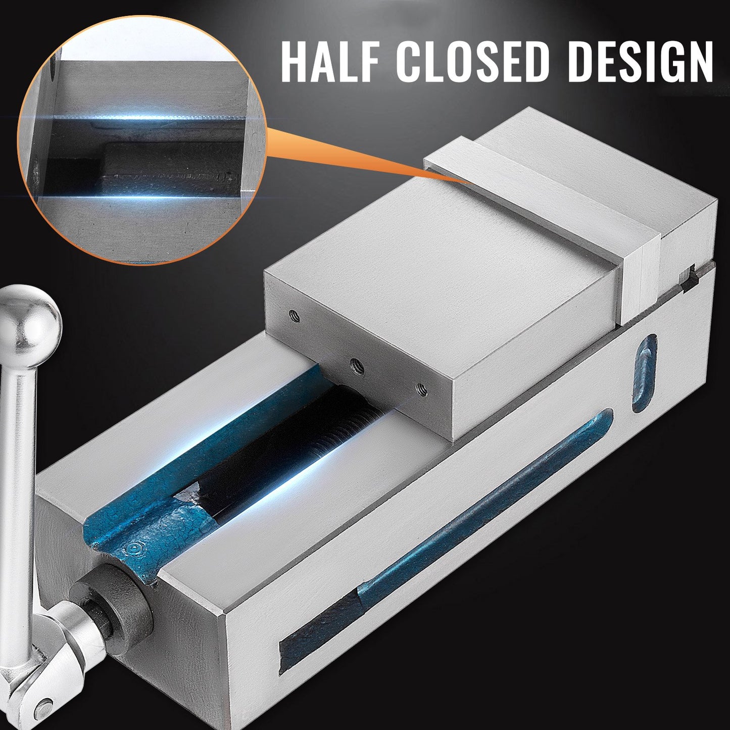 Milling Vise 4"/100mm,Bench Clamp Vise Nodular Cast Iron Material,Clamping Vise Clamping Force 19KN Max, Milling Machine Vise