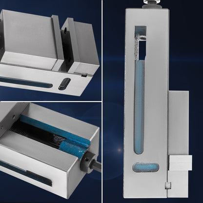 Milling Vise 4"/100mm,Bench Clamp Vise Nodular Cast Iron Material,Clamping Vise Clamping Force 19KN Max, Milling Machine Vise