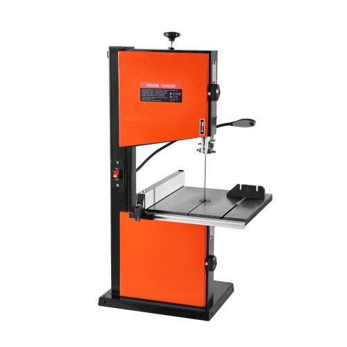 Band Saw, 10-Inch, Two-Speed Benchtop Bandsaw with 373W 1/2 HP Motor, 6 in Max Cutting Height, 13.2 x 13.4 in Cast Iron Table, with 360° Work Light, Miter Gauge, Fence, Band Saw for Woodworking