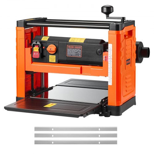 Thickness Planer, Two Speed, 13-Inch Width Worktable Power Benchtop Planer, Three-Blade, 2000W 23500 RPM Powerful Motor, Dual Rollers, Over Protection, Woodworking for Hard & Soft Wood Material