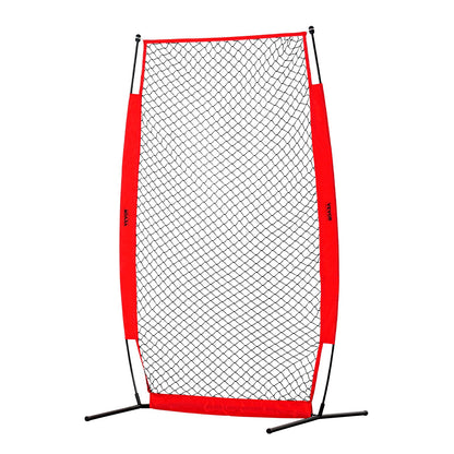 I-Screen Baseball für Batting Cage, 2,1 x 1,2 m Baseball- und Softball-Sicherheitsscreen, tragbarer Batting Screen mit Körperschutz, Tragetasche und Bodenpfählen, Baseball-Pitching-Netz zum Schutz der Pitcher
