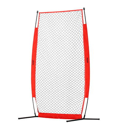 I-Screen Baseball für Batting Cage, 2,1 x 1,2 m Baseball- und Softball-Sicherheitsscreen, tragbarer Batting Screen mit Körperschutz, Tragetasche und Bodenpfählen, Baseball-Pitching-Netz zum Schutz der Pitcher