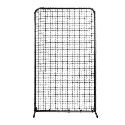 I-Screen Baseball für Batting Cage, 2,1 x 1,2 m Baseball-Softball-Sicherheitsscreen, tragbarer Batting Screen mit Körperschutz, Tragetasche und Bodenpfählen, robustes Pitching-Netz zum Schutz der Pitcher