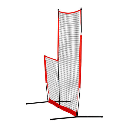 L Screen Baseball for Batting Cage, 7x7 ft Baseball &amp; Softball Safety Screen, Body Protector Portable Batting Screen with Carrying Bag and Ground Stakes, Baseball Pitching Net for Pitchers Protection