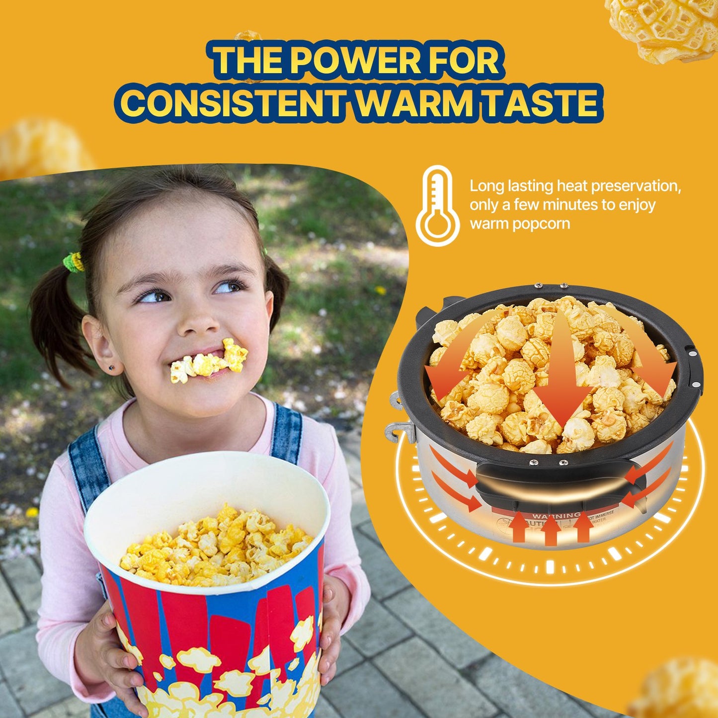 Popcornmaschine Tisch-Popcornmaschine 480W 4 Oz Rot